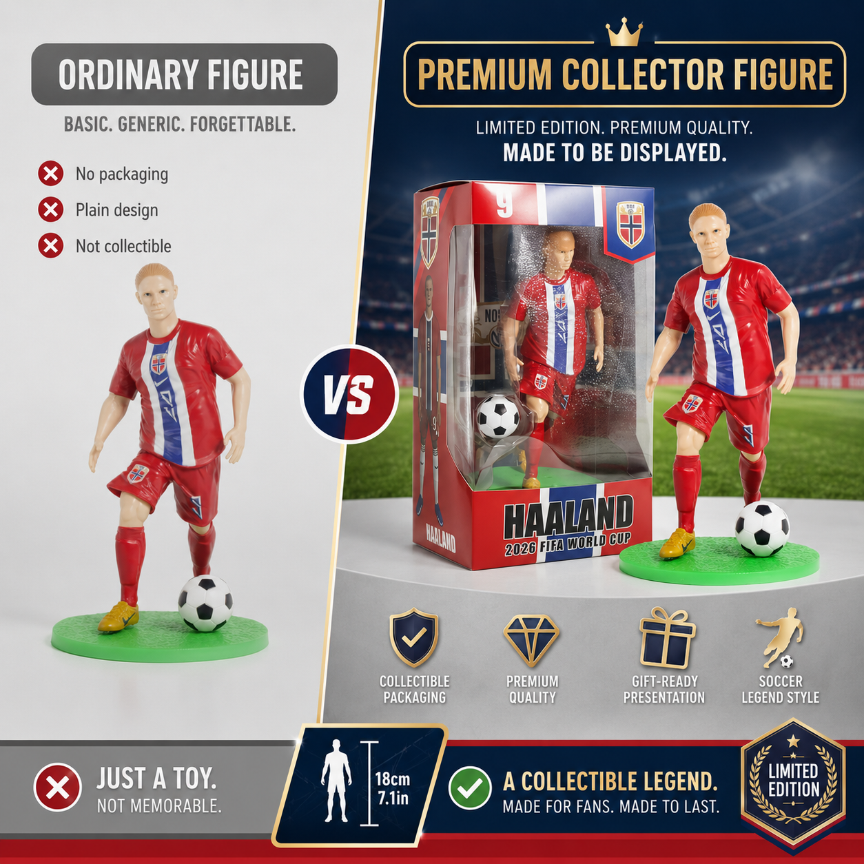 💥New Arrival  Norway World Cup 2026 Limited Edition Action Figure