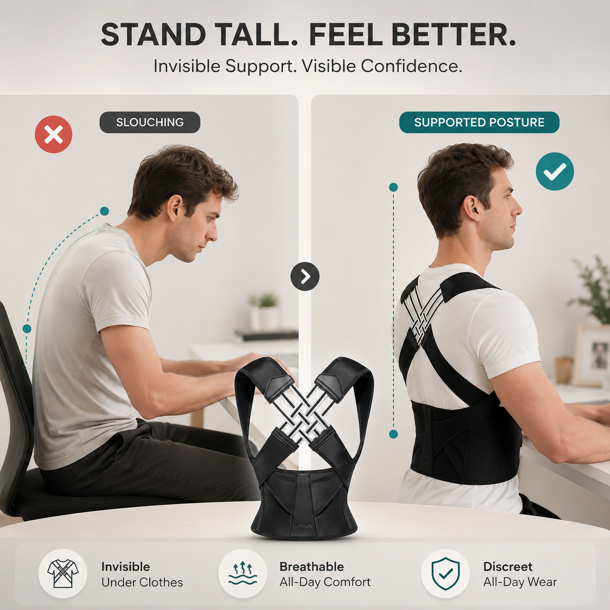 🔥 Hot Sale | Corrector Postural con Tecnología
