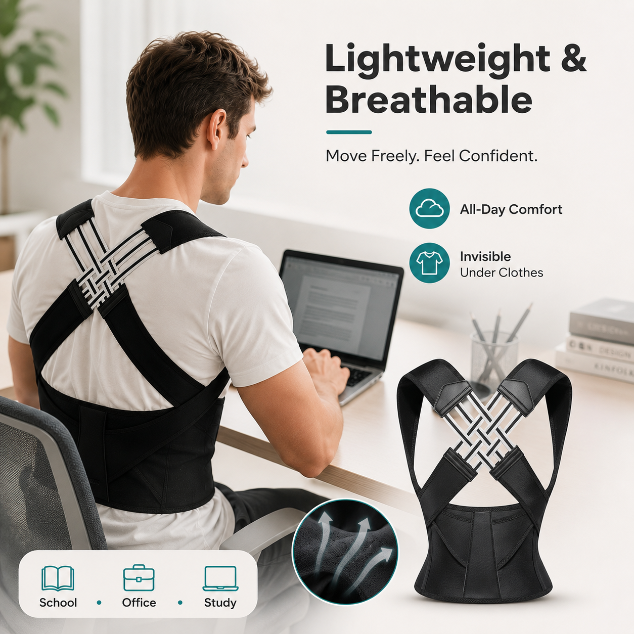 🔥 Hot Sale | Corrector Postural con Tecnología