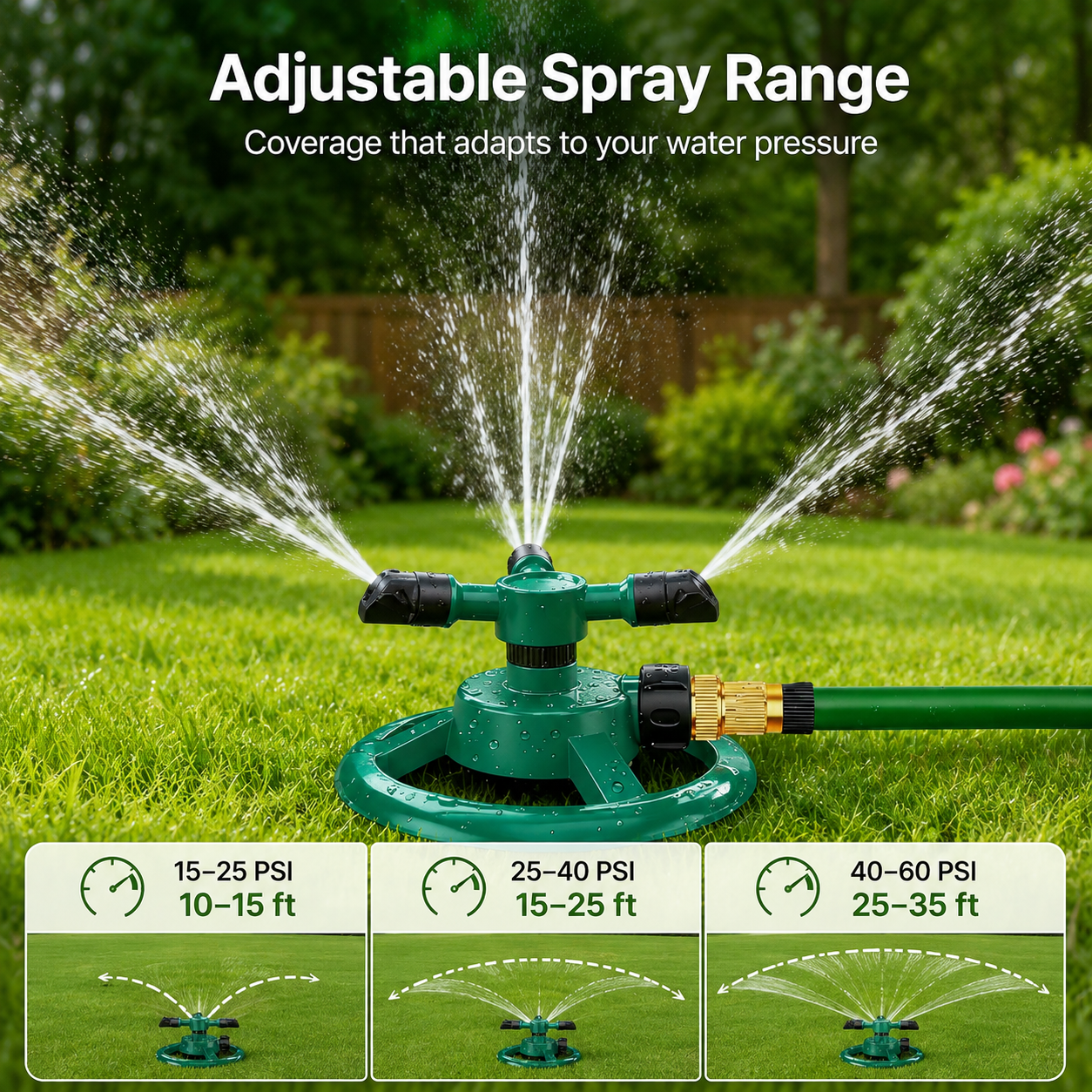 🔥 Hot Sale | 360 Degree Rotating Lawn Sprinkler
