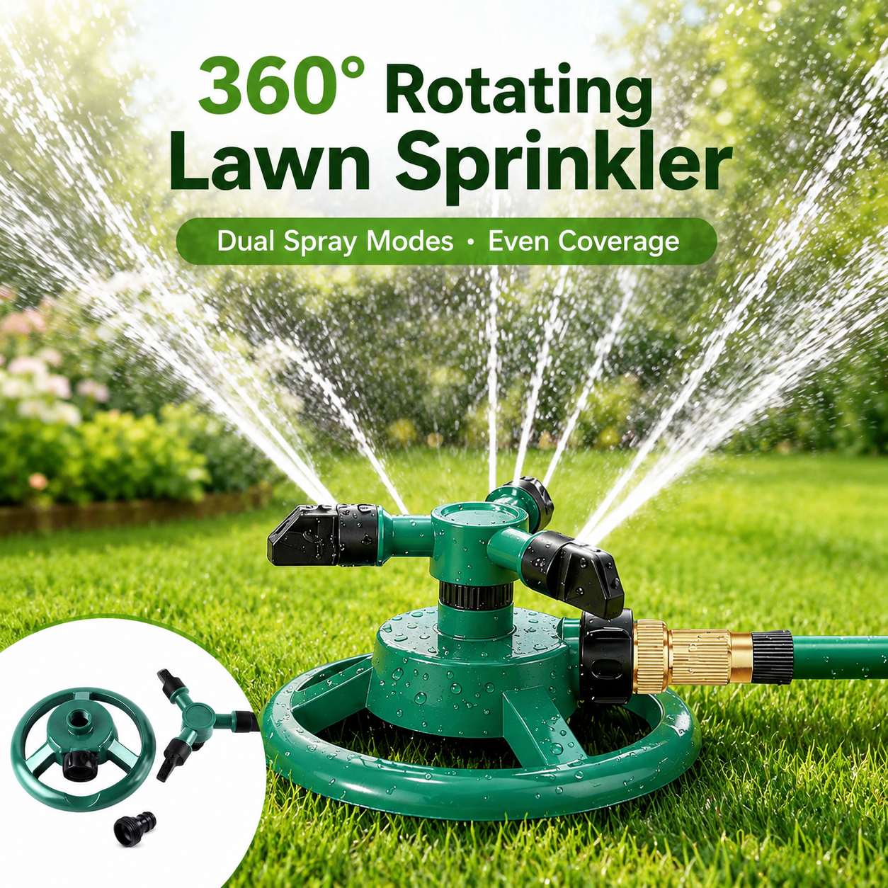 🔥 Hot Sale | 360 Degree Rotating Lawn Sprinkler