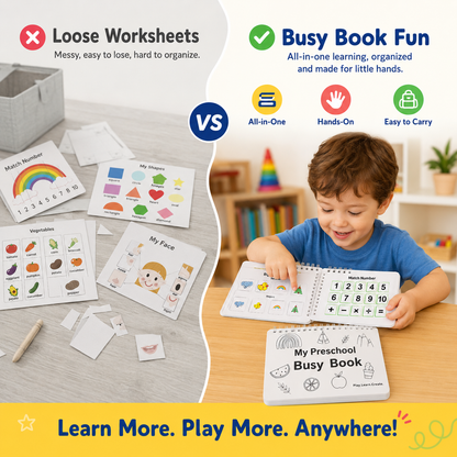 🔥Montessori Busy Book 30 Activities for Kids, Interactive Learning Activities