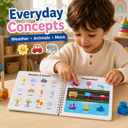 🔥Montessori Busy Book 30 Activities for Kids, Interactive Learning Activities