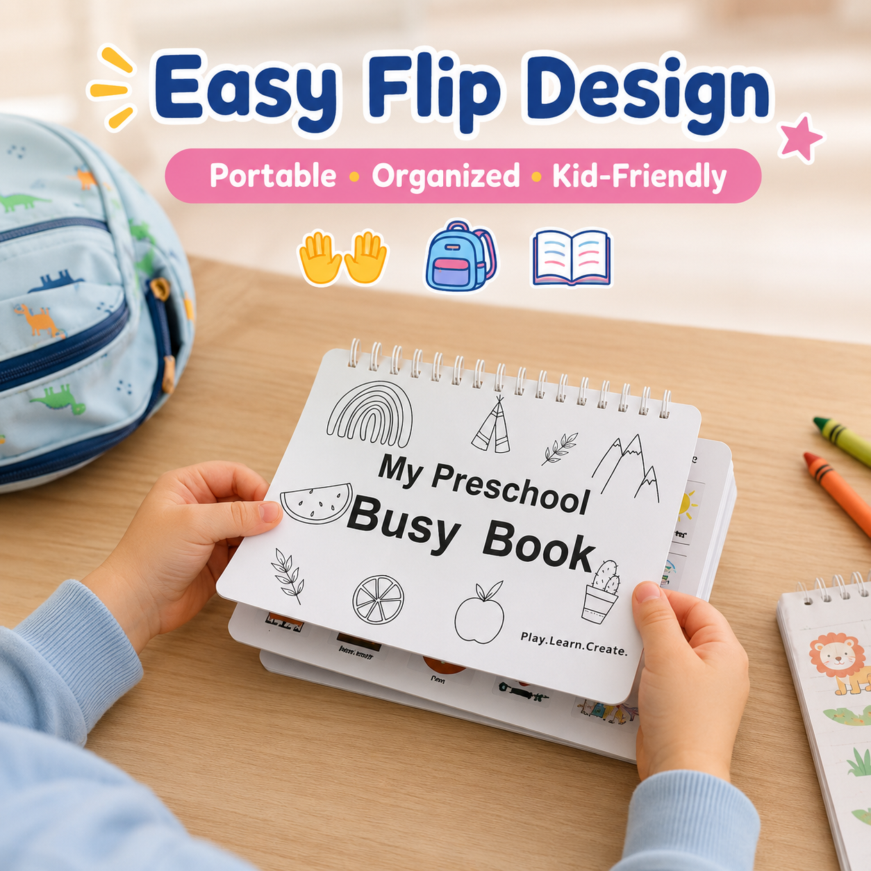 🔥Montessori Busy Book 30 Activities for Kids, Interactive Learning Activities