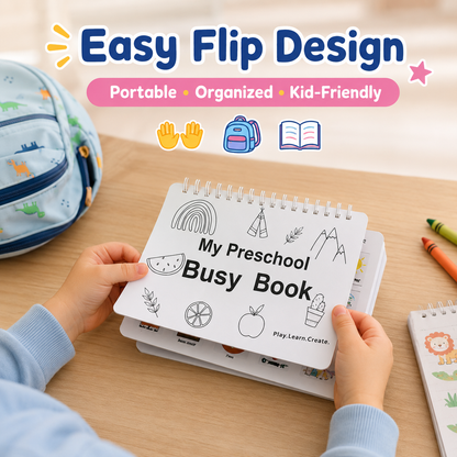 🔥Montessori Busy Book 30 Activities for Kids, Interactive Learning Activities