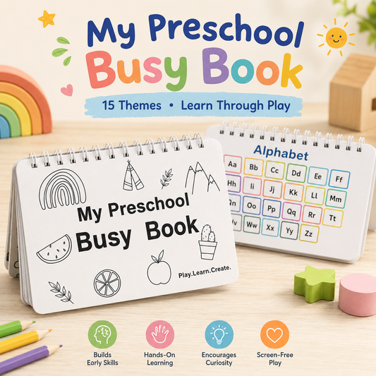 🔥Montessori Busy Book 30 Activities for Kids, Interactive Learning Activities