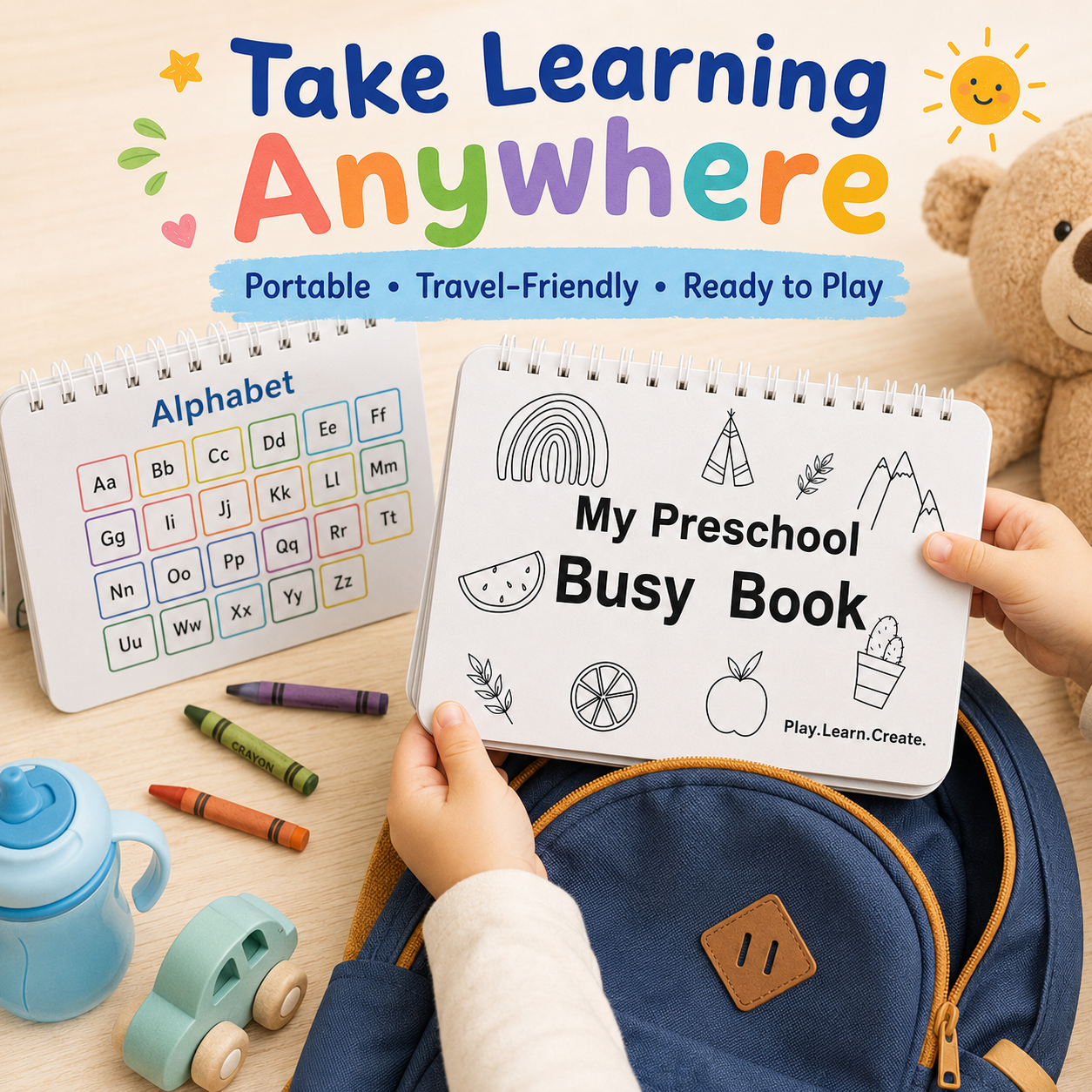 🔥Montessori Busy Book 30 Activities for Kids, Interactive Learning Activities