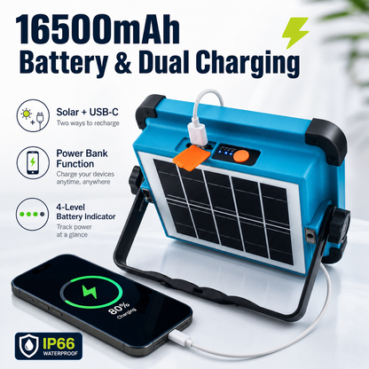 🔥 Hot Sale | Solar Rechargeable LED Work Light
