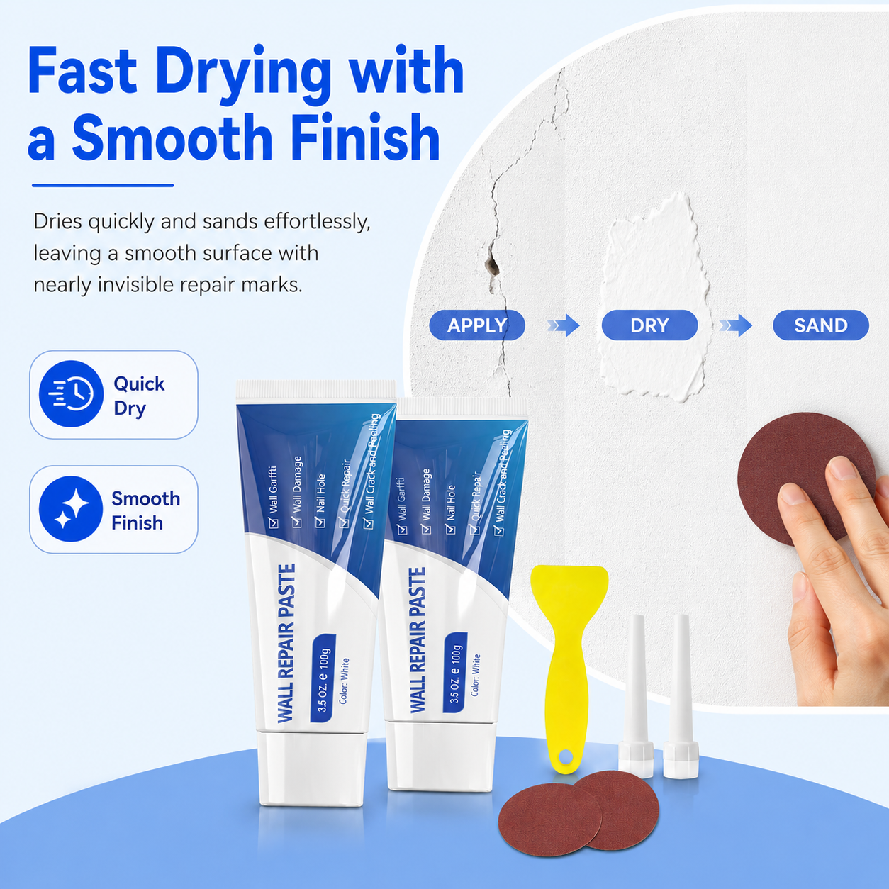 🏠 Home Repair Essential | Professional Wall Repair Paste Kit