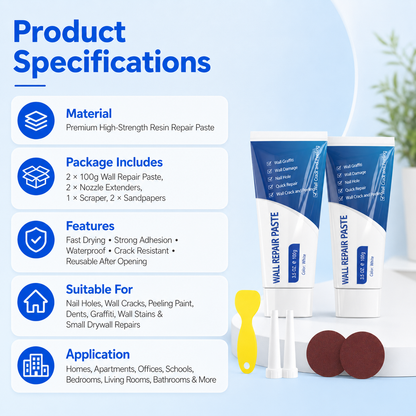 🏠 Home Repair Essential | Professional Wall Repair Paste Kit