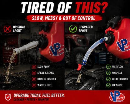 ⛽ Racing Fuel Can Upgrade Kit – No Spill Fuel Jug Nozzle Kit