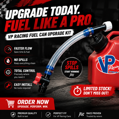 ⛽ Racing Fuel Can Upgrade Kit – No Spill Fuel Jug Nozzle Kit