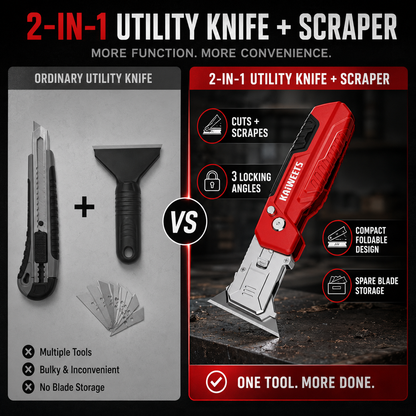 💥New Launch | 2-in-1 Utility Knife Scraper