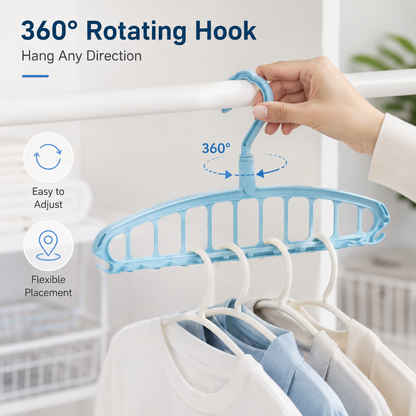 🔥 Hot Sale | 2pcs Folding Rotatable Clothes Drying Rack with Anti-Slip Design