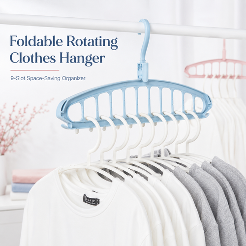 🔥 Hot Sale | 2pcs Folding Rotatable Clothes Drying Rack with Anti-Slip Design