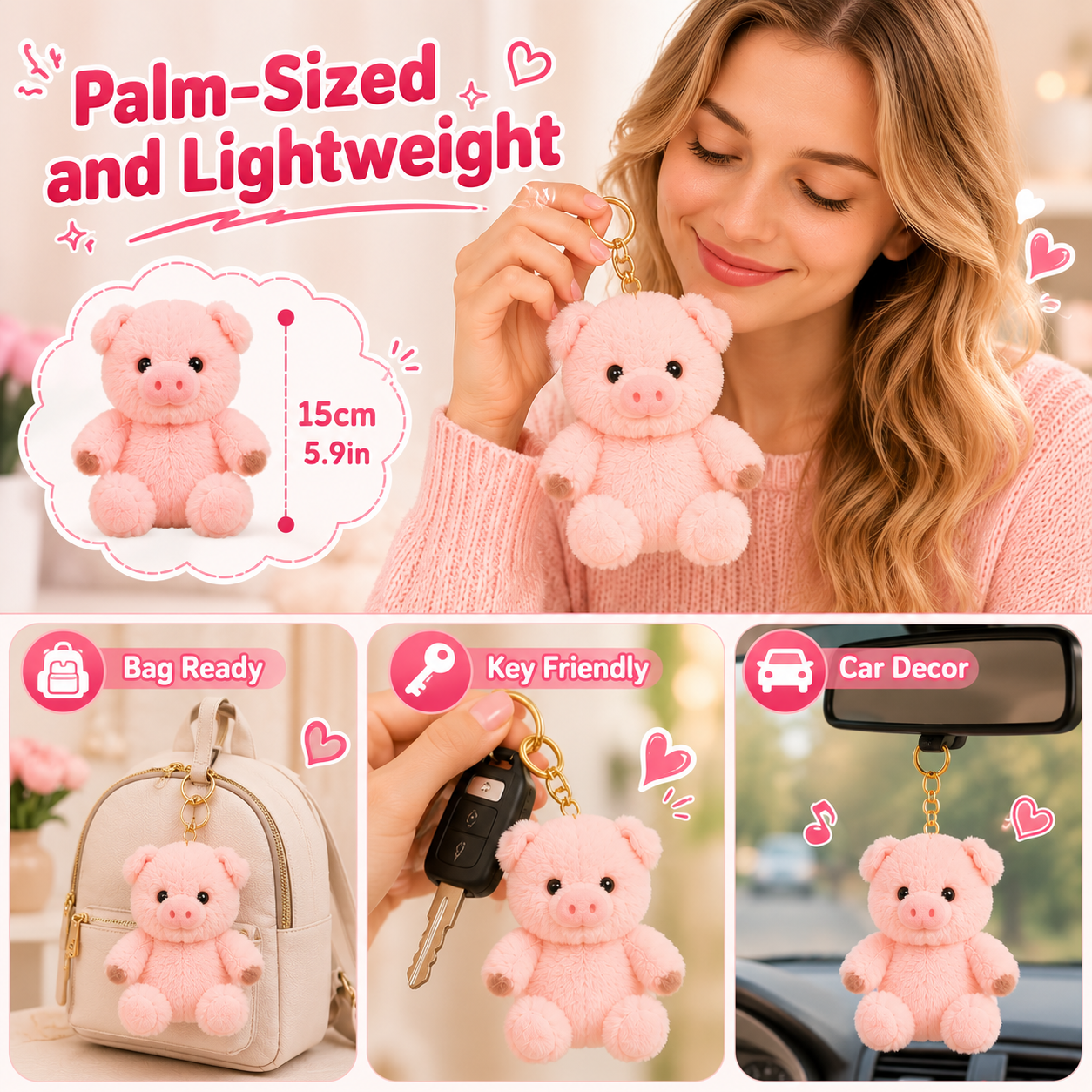 💥New Launch | Cute Stuffed Animal Keychains