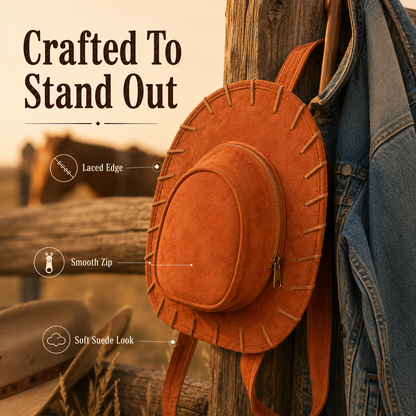 Western Hat Backpack – Unique Cowgirl Style Bag For Everyday Adventures🤠