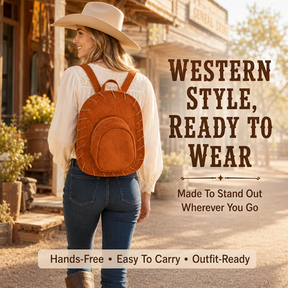 Western Hat Backpack – Unique Cowgirl Style Bag For Everyday Adventures🤠