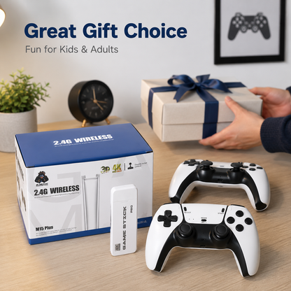 ✨🎁2026 Retro Gaming Console Stick with 4K HDMI, Dual 2.4G Wireless Controller