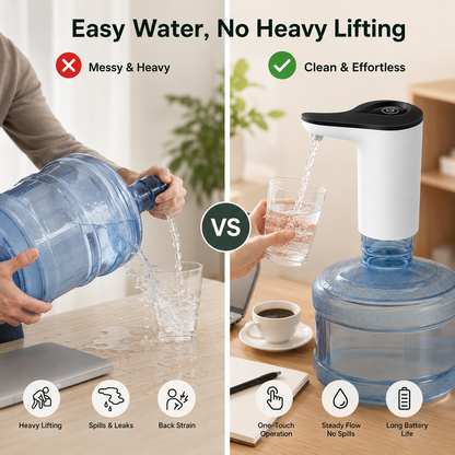 🔥 Smart Water Bottle Dispenser Pump 💧 One-Touch Water Dispensing & Save Up to 50% Today! 🎉