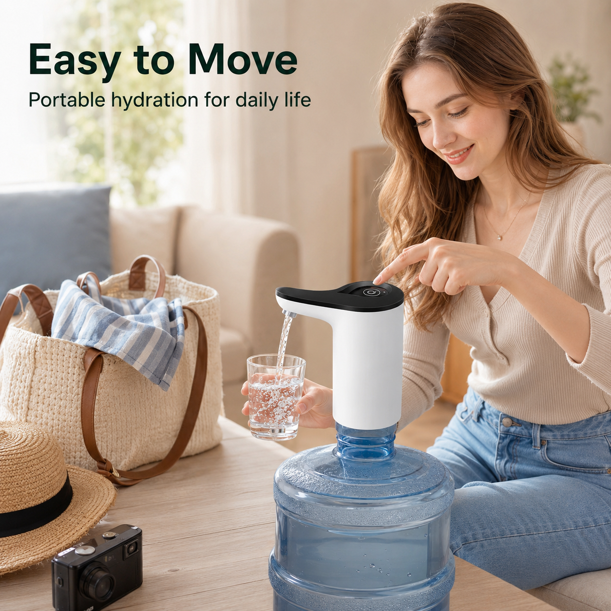 🔥 Smart Water Bottle Dispenser Pump 💧 One-Touch Water Dispensing & Save Up to 50% Today! 🎉