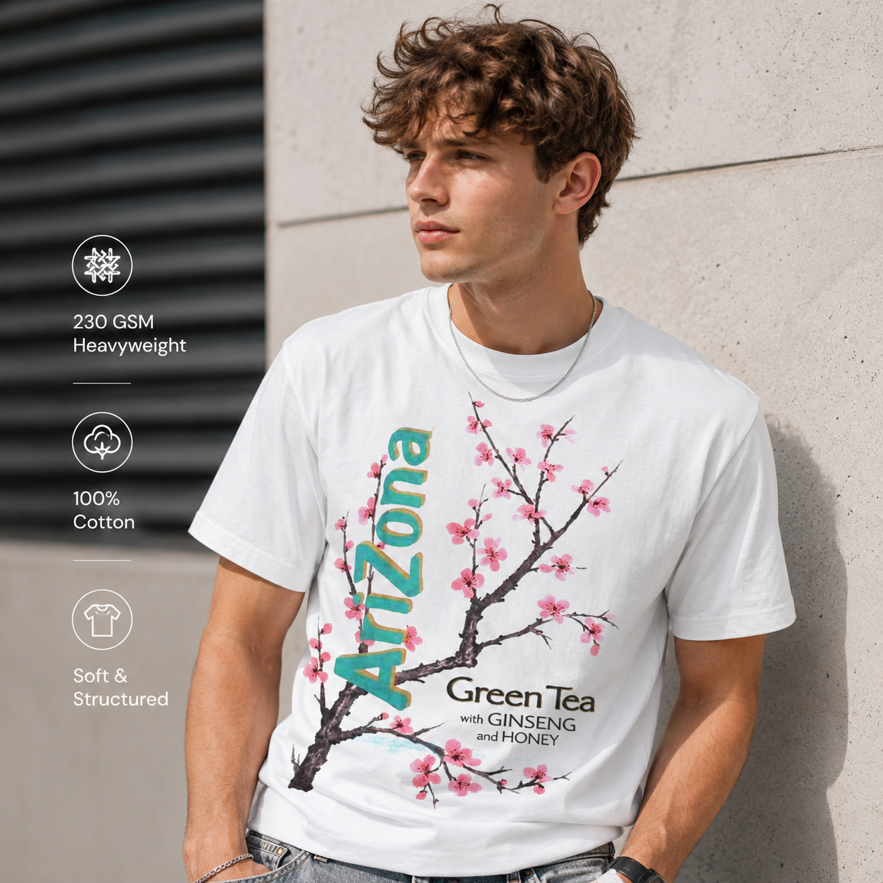 💥New Launch 🔥The Vintage Arizona Green Tea Cherry Blossom Shirt