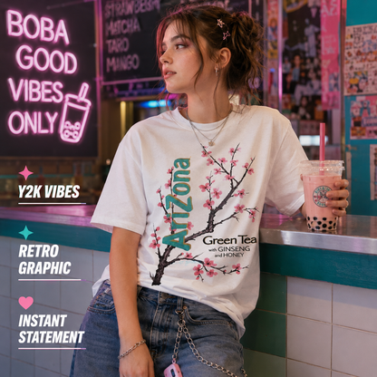 💥New Launch 🔥The Vintage Arizona Green Tea Cherry Blossom Shirt