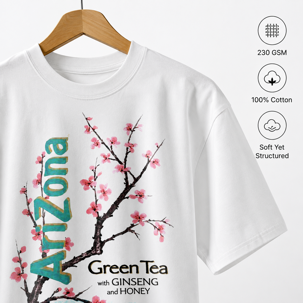 💥New Launch 🔥The Vintage Arizona Green Tea Cherry Blossom Shirt
