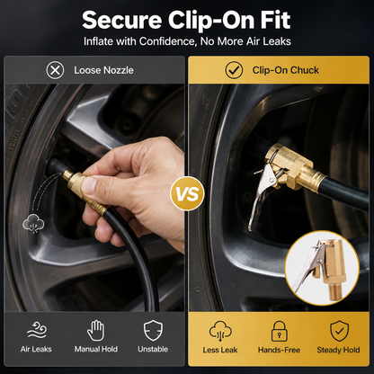 🔥Hot Sale 49% OFF🔥Tire Air Chuck with Clip Adapter