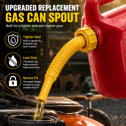 ⛽ Upgraded Gas Can Spout Replacement Kit | Stop Leaks & Pour Easier