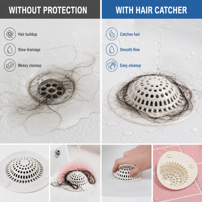 💦Shower Drain Hair Catcher — Prevents Clogs and Reduces Bathtub Odors