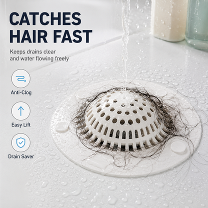 💦Shower Drain Hair Catcher — Prevents Clogs and Reduces Bathtub Odors