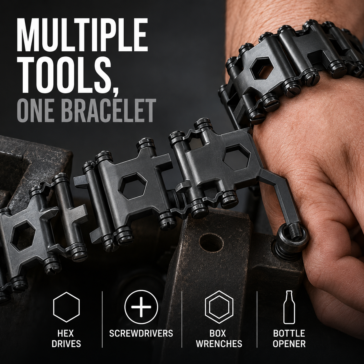 💥New Launch Bracelet-The Original Travel Friendly Wearable Multitool