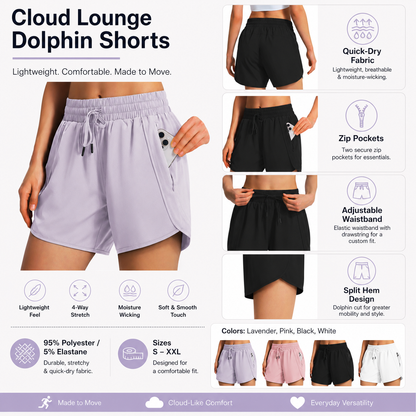 💥New Launch Curved Hem Shorts | Soft Dolphin Lounge Shorts Women
