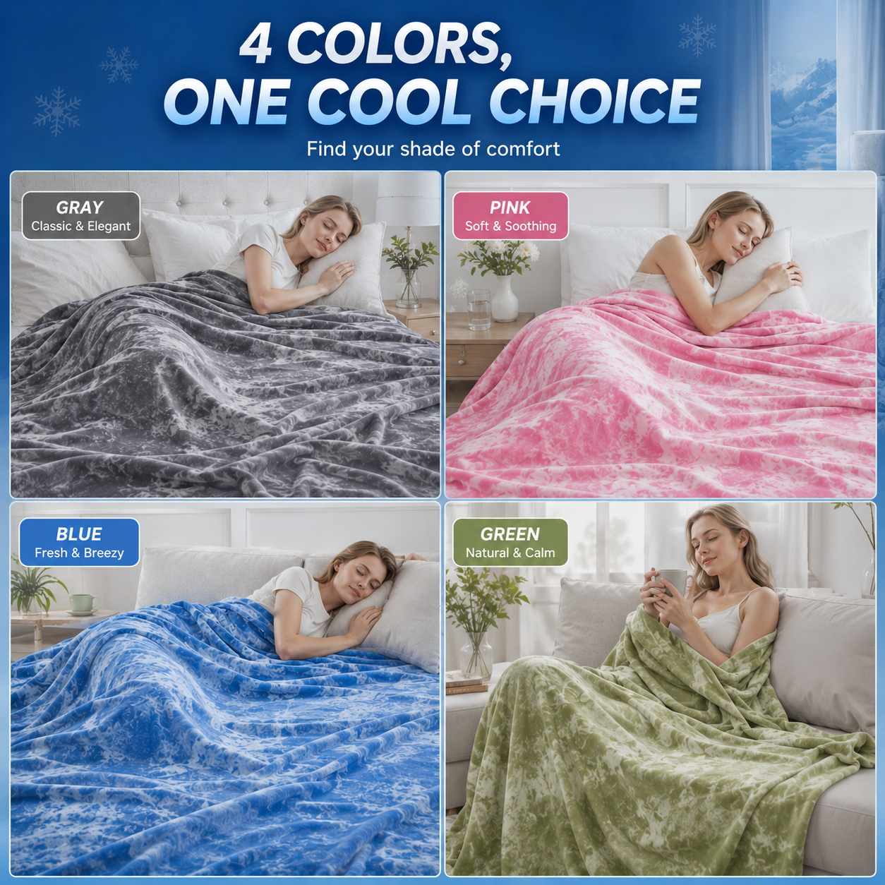 ❄️🔥 Hot Sale | Cooling Blanket for Hot Sleepers