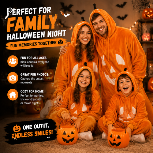 🔥 55% OFF TODAY 🎃 Pumpkin Hooded Blanket Hoodie | Cozy Halloween Wearable Blanket