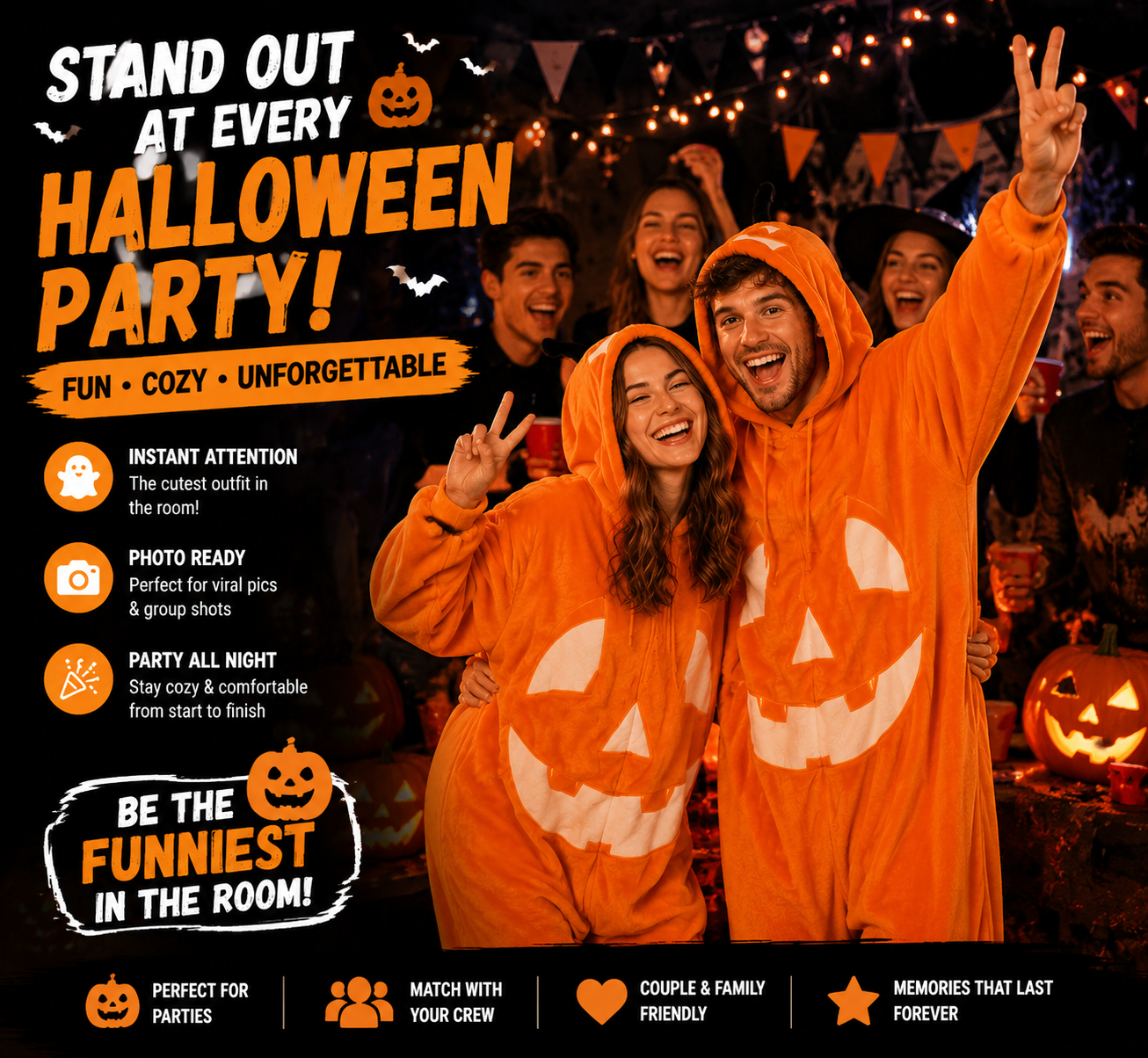 🔥 55% OFF TODAY 🎃 Pumpkin Hooded Blanket Hoodie | Cozy Halloween Wearable Blanket
