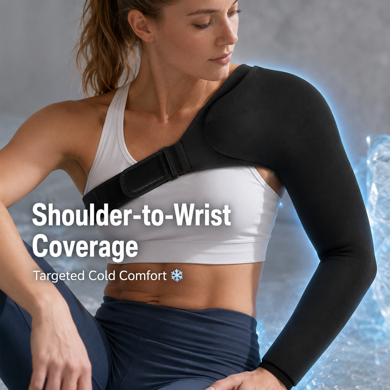 🔥Shoulder Arm Ice Pack Wrap for Pitchers & Volleyball Players-Reusable Ice Pack for Shoulder & Elbow & Arm Cooling