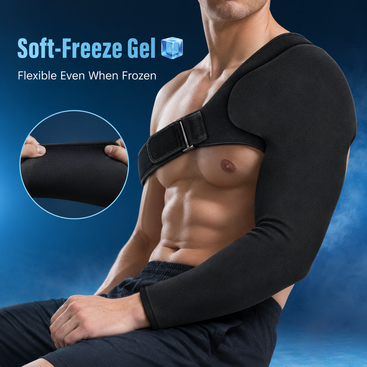 🔥Shoulder Arm Ice Pack Wrap for Pitchers & Volleyball Players-Reusable Ice Pack for Shoulder & Elbow & Arm Cooling