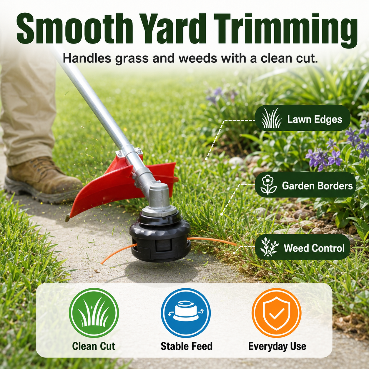 🔥🛠️Power Tool String Trimmer Head Replacements - High-Compatibility Tool Accessories