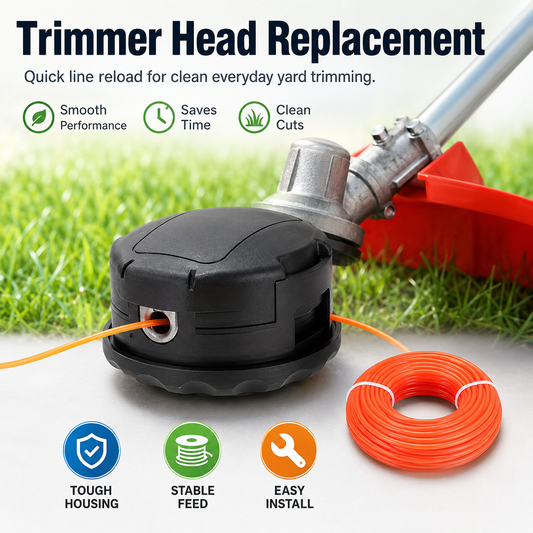 🔥🛠️Power Tool String Trimmer Head Replacements - High-Compatibility Tool Accessories