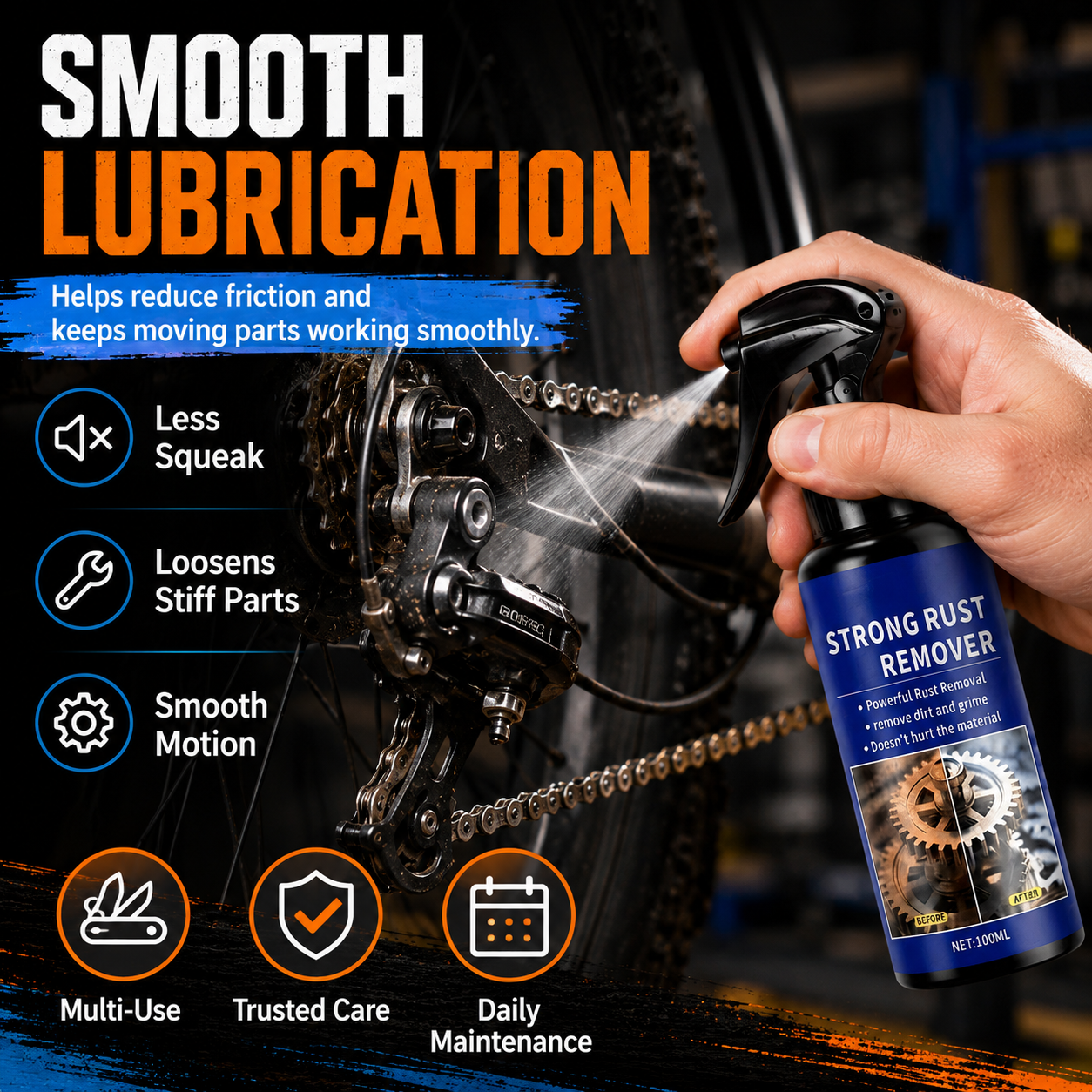 🔥🛠️High-Performance Lubricating Rust Remover and Preventative
