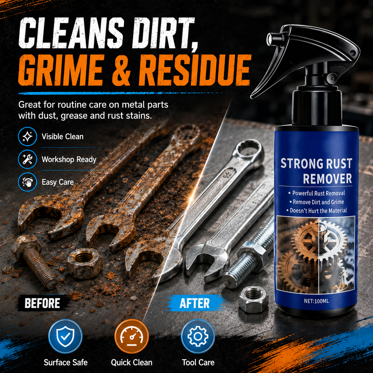 🔥🛠️High-Performance Lubricating Rust Remover and Preventative