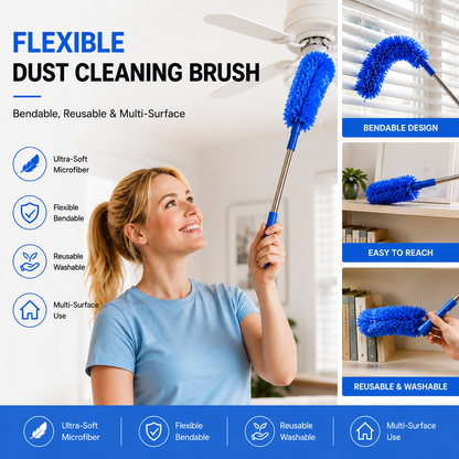 ✨Flexible Dust Cleaning Brush – Bendable, Reusable & Multi-Surface