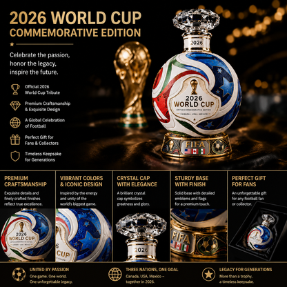 ⚽ Own the Glory: 2026 World Cup Match Ball Decanter – Heritage Edition