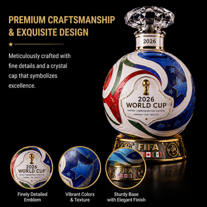 ⚽ Own the Glory: 2026 World Cup Match Ball Decanter – Heritage Edition