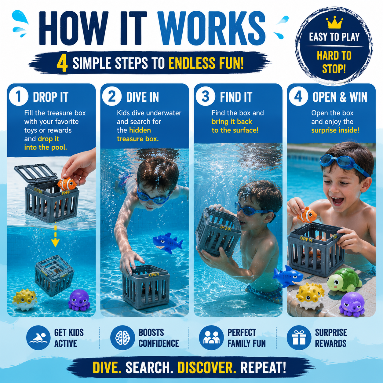 💦 Turn Your Pool Into a Treasure Hunt Adventure Kids Can’t Stop Playing