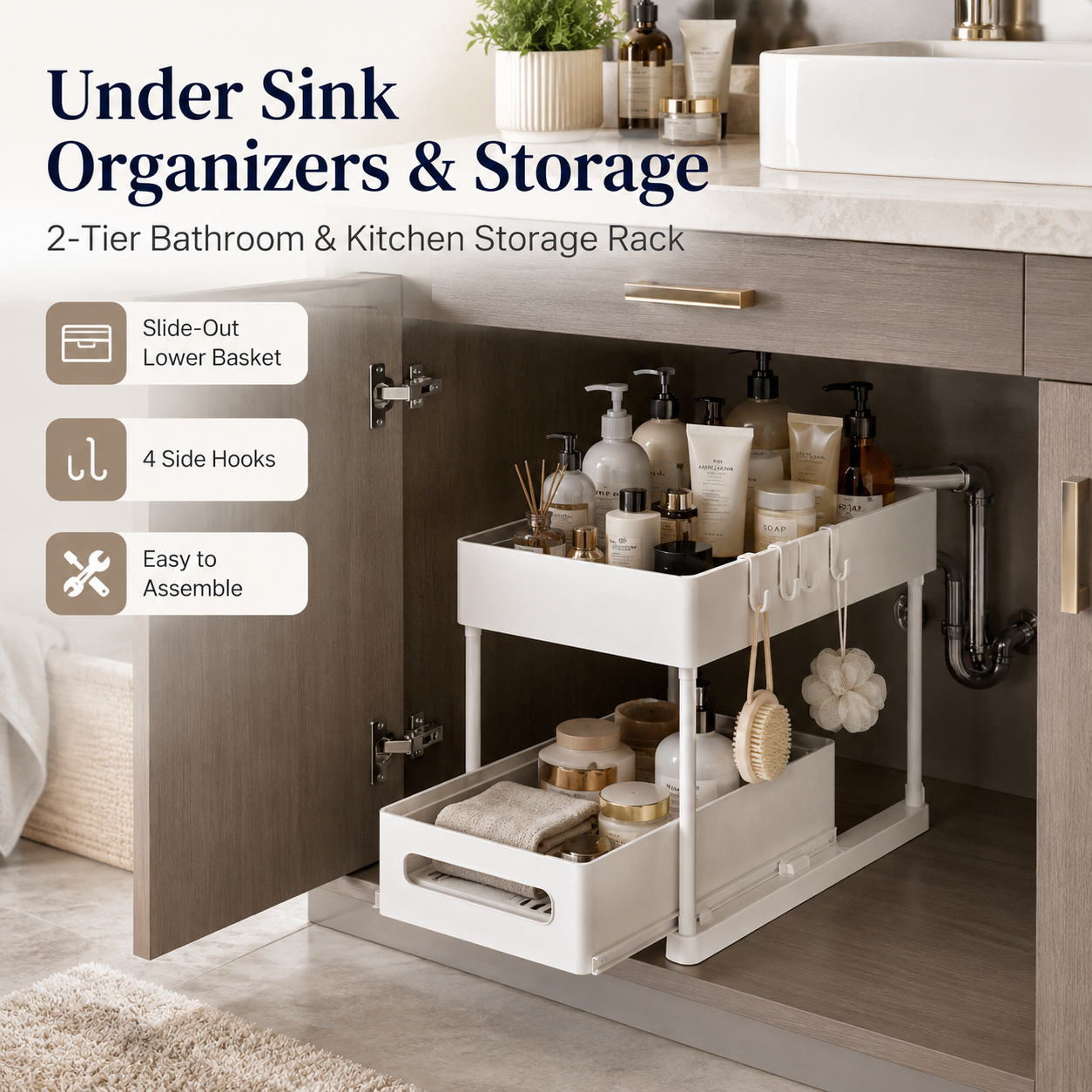 🔥 Best Seller | Under Sink Organizers and Storage