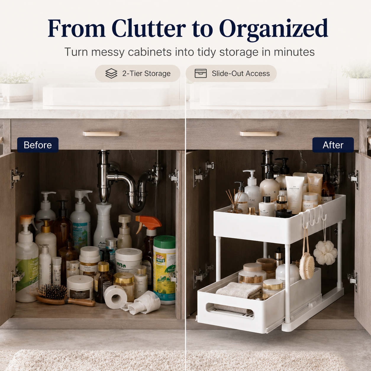 🔥 Best Seller | Under Sink Organizers and Storage