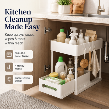 🔥 Best Seller | Under Sink Organizers and Storage